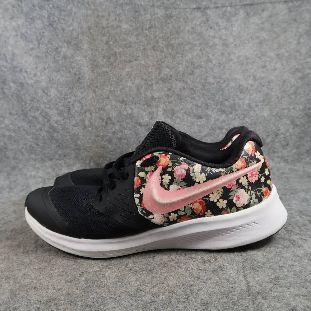 Nike Shoes Big Kids Youth 5.5 Star Runner Sneakers Athletic Trainer Floral Black